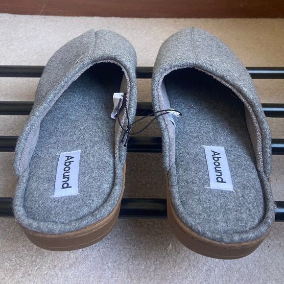 ABOUND Men Smith Indoor Outdoor Plush Felted Wool Scuff Slippers - NEW NWOB - Picture 5 of 8